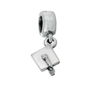 PANDORA Silver Hanging GRADUATION Hat/Cap Dangle Charm 790270 …